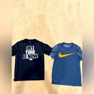 Nike Kids' Black and Blue Graphic T-Shirts size Boys M